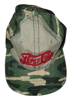Mens Pepsi Cola Camo Baseball Cap - Green